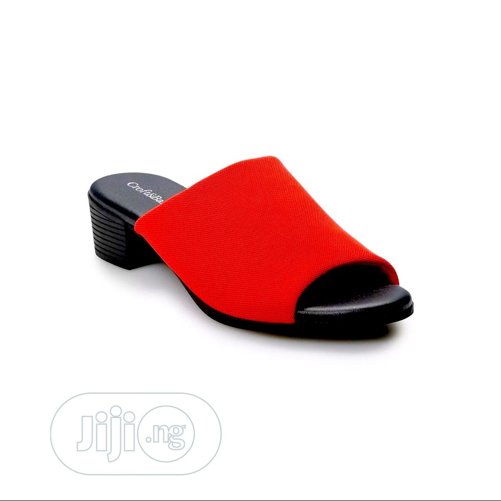 Croft and Barrow Red Slide Sandals *NEW*